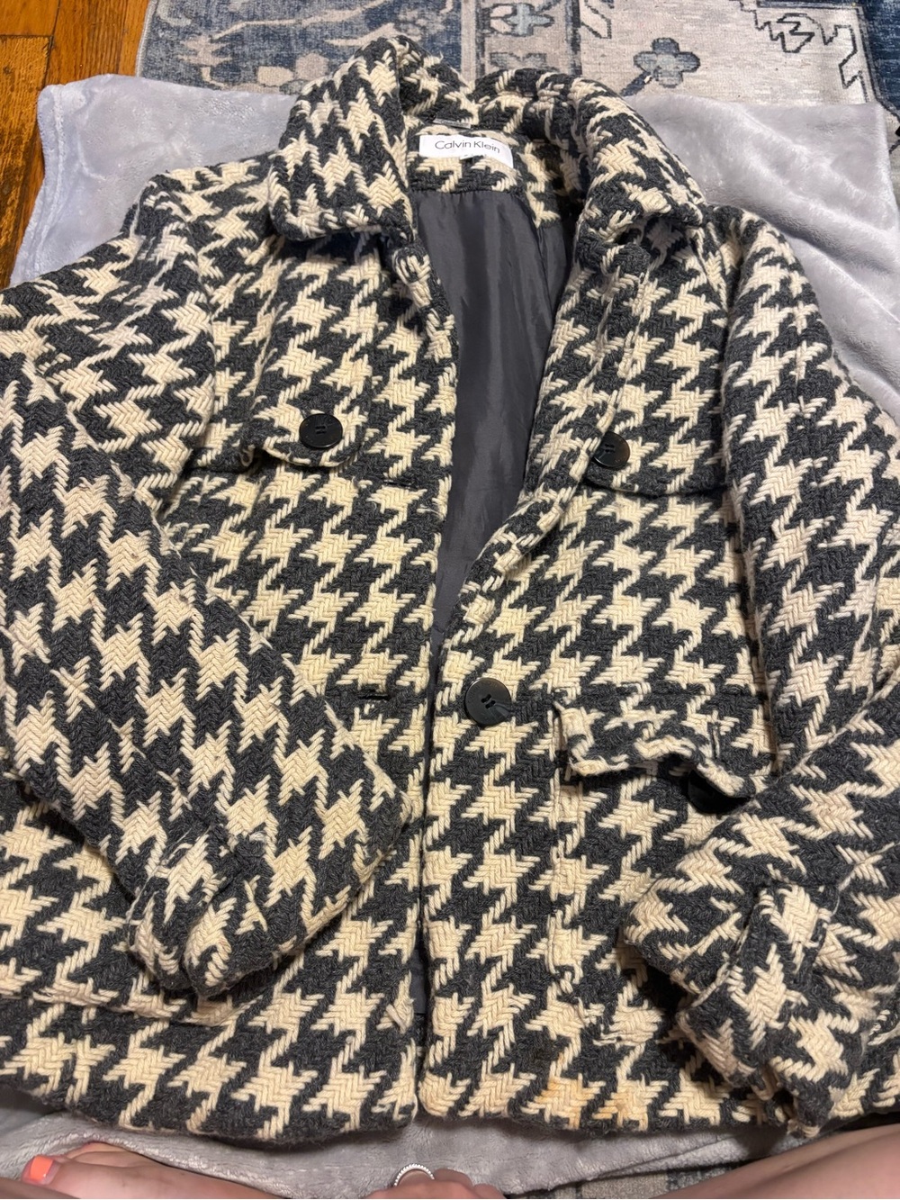 Calvin Klein Women’s Grey & Cream Jacket